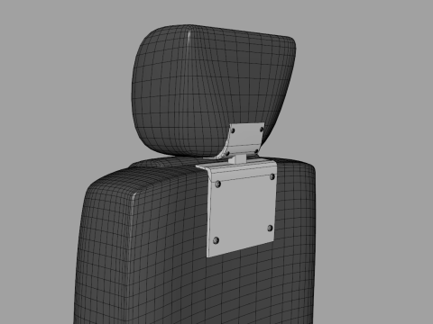 Leather Barber Chair Modelo 3D