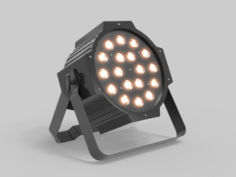 LED PAR Light Head Model 3D