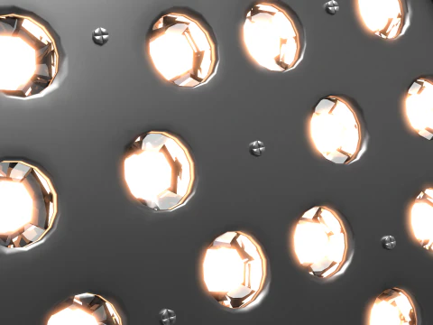 LED PAR Light Head 3D Model