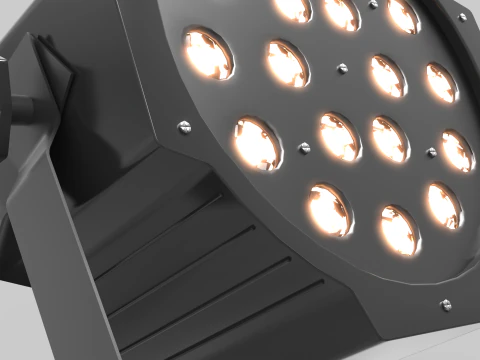 LED PAR Light Head 3D Model