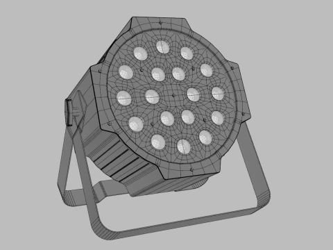 LED PAR Light Head 3D Model