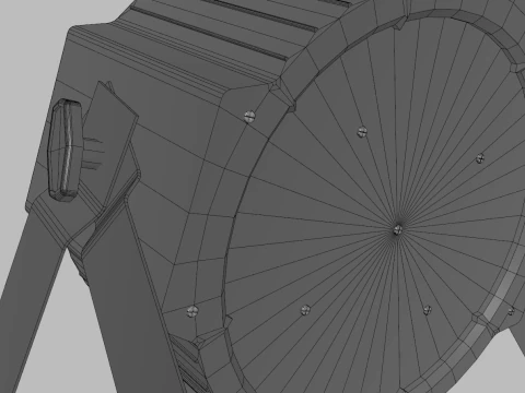 LED PAR Light Head 3D Model