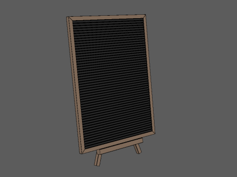 Letter Board Modèle 3D