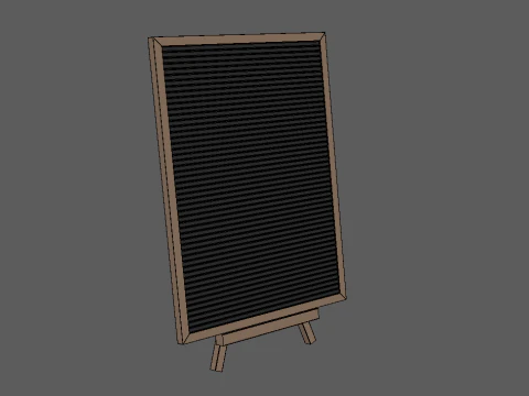 Tablica listowa Model 3D