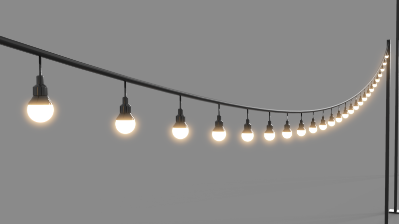 Lights Strings Modelo 3D .c4d .max .obj .3ds .fbx .stl .blend
