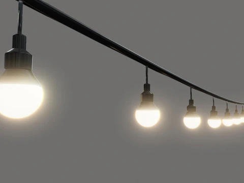 Cadenas de luces Modelo 3D