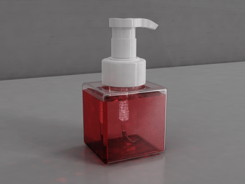 Liquid Soap Bottle 3D Model