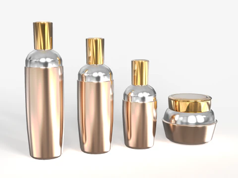 Lotion Bottles 3D Model