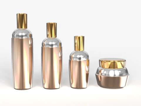 Lotion Bottles 3D Model