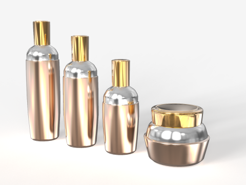 Lotion Bottles 3D 模型