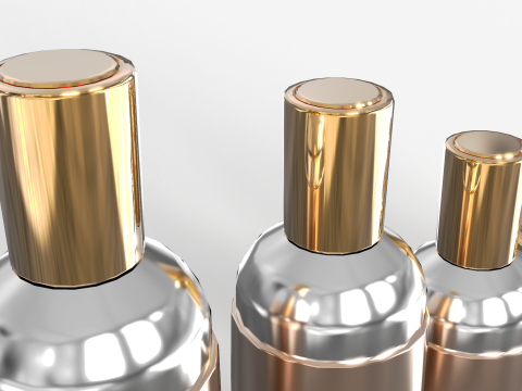 Lotion Bottles 3D 模型