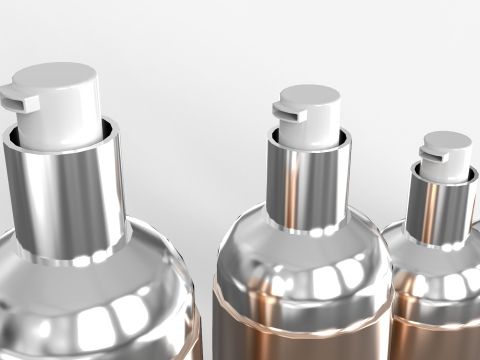 Lotion Bottles 3D 模型