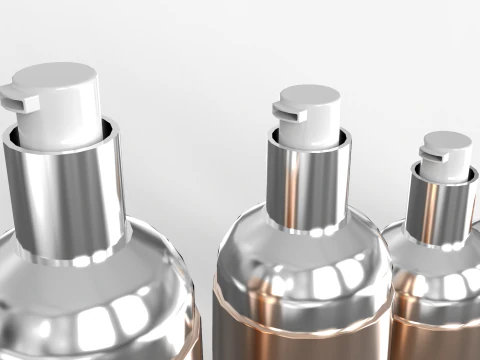 Lotion Bottles 3D Model