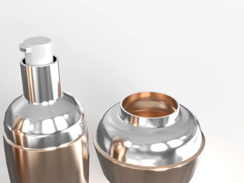 Lotion Bottles 3D Model