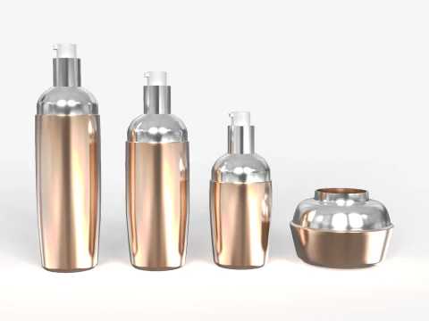Lotion Bottles 3D Model