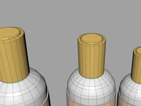 Lotion Bottles 3D Model