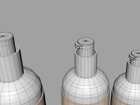 Lotion Bottles 3D 模型