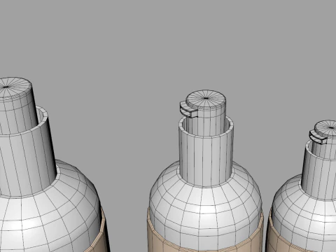 Lotion Bottles 3D Model