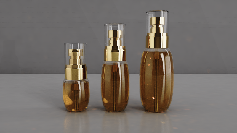 Lotion Pump Bottles Modelo 3D .c4d .max .obj .3ds .fbx .stl .blend