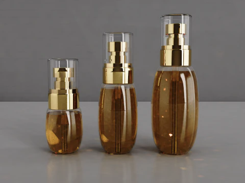 Flacons &agrave; pompe &agrave; lotion Modèle 3D