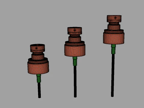 Lotion Pump Bottles 3D Model