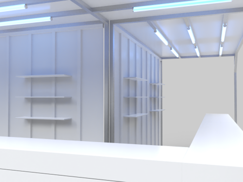 L-Shaped Outdoor Bar 5x5 Meters 3D Model