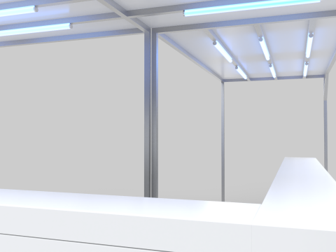 L-Shaped Outdoor Bar 5x5 Meters 3D Model