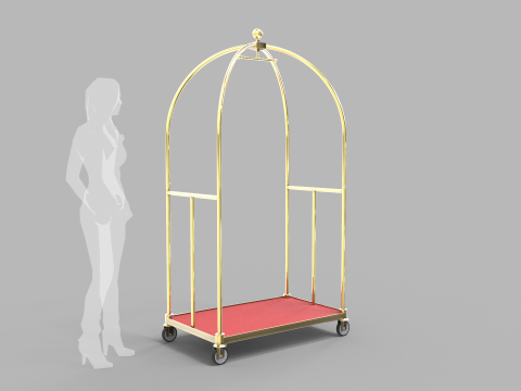 Luggage Trolley 1 3D 모델