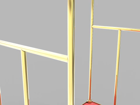 Luggage Trolley 1 3D Model