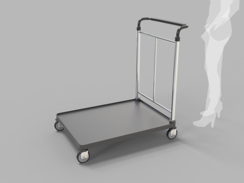 Luggage Trolley 2 3D 模型
