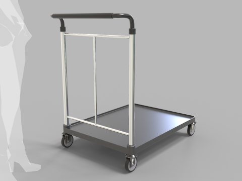 Luggage Trolley 2 3D 模型