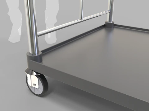 Luggage Trolley 2 3D Model