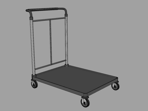 Luggage Trolley 2 3D 模型