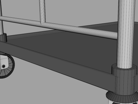 Luggage Trolley 2 3D 模型