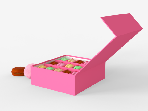 Macarons in a Box 3Dモデル