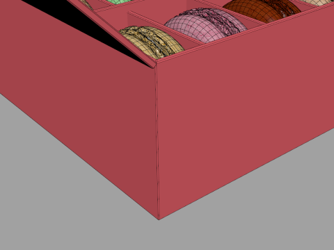 Macarons in a Box 3Dモデル