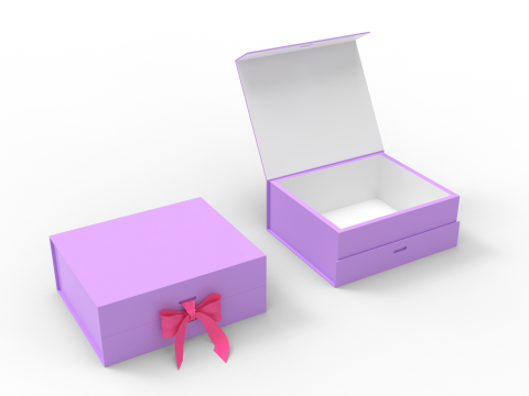 Magnetic Box with Ribbon Modello 3D
