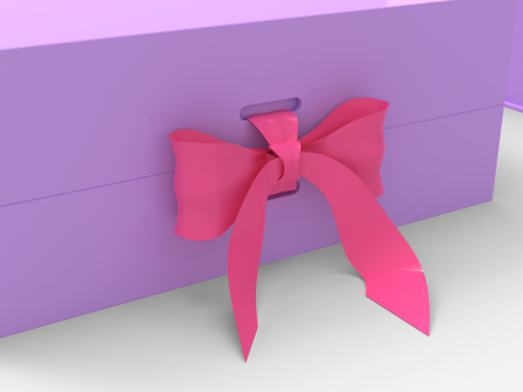 Magnetic Box with Ribbon 3Dモデル