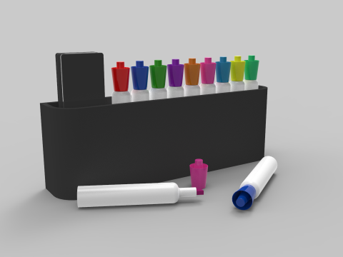 Markers and Eraser Modello 3D