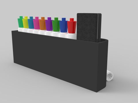 Markers and Eraser Model 3D