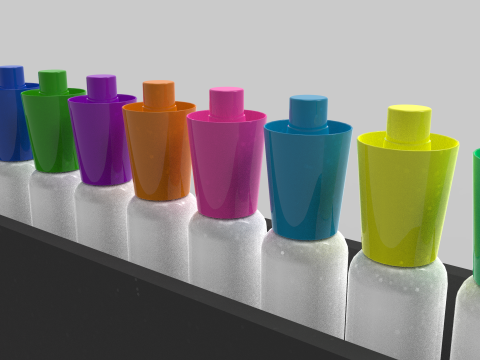 Markers and Eraser Model 3D