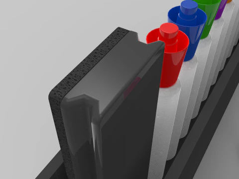 Pennarelli e gomma Modello 3D