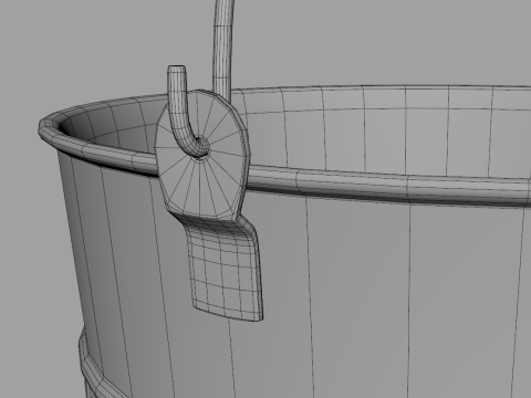 Metal Bucket 3D 模型