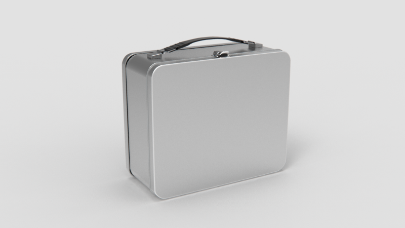 Metal Lunchbox 3Dモデル .c4d .max .obj .3ds .fbx .stl .blend 
