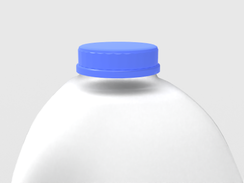 Milk Bottle and Pint 3D 模型