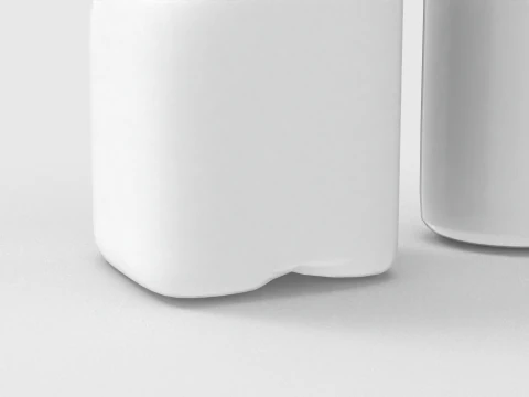 Milk Bottle and Pint 3D Model