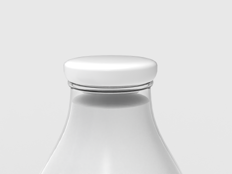Milk Bottle and Pint 3D 模型