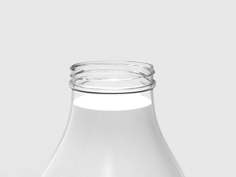 Milk Bottle and Pint 3D Model