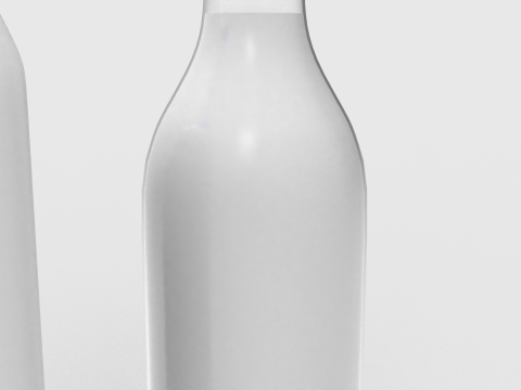Milk Bottle and Pint 3D 模型