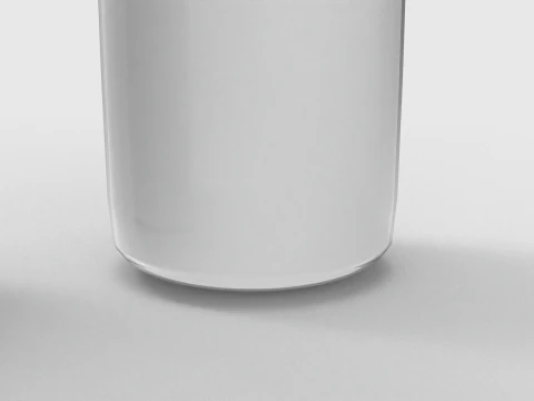 Milk Bottle and Pint 3D Model